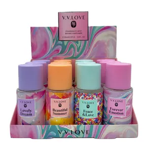 Newest Vv love fragrance 88ml body mist travel spray mist mini smart collections