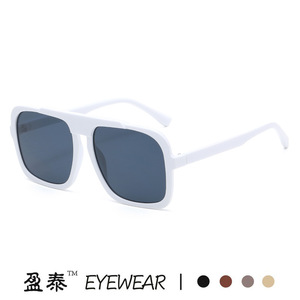 Yingtai Eyewear Square Frame Sunglasses UV400 <b>PC</b> Unisex Fashion Street Style - Product Image 5
