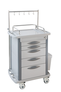 현대 의료용 플라스틱 응급처치 의약품 재활 치료 트롤리 카트 2/4/5/6 서랍형 스틸 <span class=keywords><strong>ABS</strong></span> 병원/클리닉용 - Product Image 6