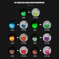 Poudre fluorescente UV néon qui brille dans le noir, pigment phosphorescent luminescent photoluminescent pour peinture acrylique et encre