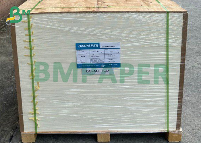 Ivory SBS Paper Board , One Side Coated White Paper 350gsm 375gsm 70cm X 100cm