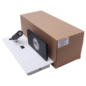 Thông minh LED Đèn tường với <span class=keywords><strong>USB</strong></span> sạc điện thoại không dây On-0ff phím Tường Đèn treo tường đọc sách ánh sáng cho phòng khách sạn - Product Image 6