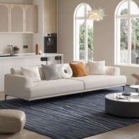 Modernes Europäisches Design Verstellbares L-förmiges Modulares Schaumstoff-Gefülltes Stoff-Sofa-Set Rechteckig für Apartment oder Hotel