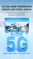 Dongle HDMI sans fil Ultra HD 4K60Hz pour téléphone, tablette, ordinateur portable avec une portée optimale de 3 à 5 m et une portée maximale de 8 à 10 m pour le bureau