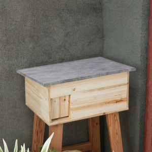 Masif köknar ahşap çevre dostu kirpi evi labirent giriş şık küçük hayvan ev ile her mevsim için hiçbir montaj gerekli - Product Image 4