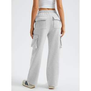 2025 femmes automne mode jambe large Cargo pantalon respirant Baggy hiver pantalons de survêtement avec taille moyenne Parachute Joggers tenues - Product Image 1