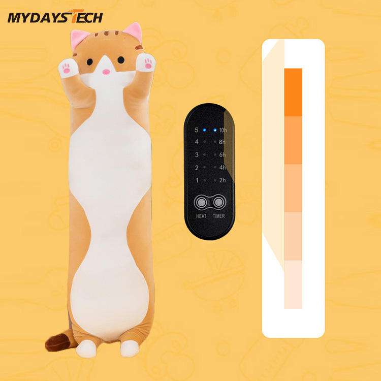 Mydays Tech Multifunctional Five Temperature Settings USB Powered Heating Plush Toys for Office Bedroom Sofa Car