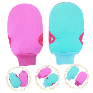 Guante Exfoliante de Baño Reutilizable de Color Sólido, Venta Directa de Fábrica, Guantes de Limpieza Corporal, Manopla Exfoliante para Ducha - Product Image 5