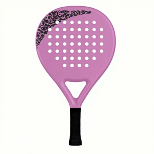 Raqueta de pádel 18K 100% carbono de 38 mm con acabado de arena 3D y cabeza de diamante, raqueta de pádel con impresión personalizada - Product Image 2