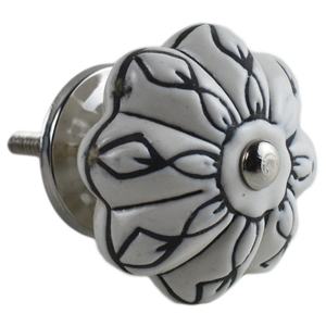 Tirador de cajón de diseño indio para decoración del hogar, pomos de cerámica con diseño de acabado pintado, para muebles, funerarios - Product Image 1