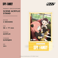 Joyouth Officiellement Licencié SPY X FAMILY 56x77mm Support de Bureau Personnage Anime Figurine de Collection Emballage Original