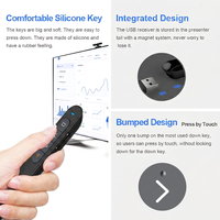 Presentador Inalámbrico Norwii N27 con Control Remoto de 100 m, Puntero Láser para Presentaciones, Puntero Láser USB