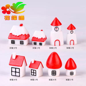 Maison de Noël Weij, artisanat décoratif du Nouvel An, ornements, accessoires de photographie, château de dessin animé, scène de neige - Product Image 4