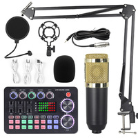 Carte son live professionnelle M1 avec Bluetooth, mixeur audio et changeur de voix pour le streaming, le podcasting et les jeux sur téléphone/PC