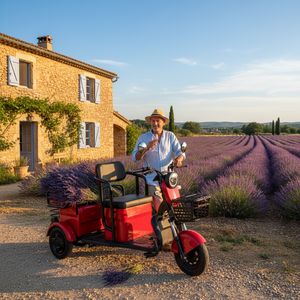 Sepeda Motor Listrik Holladay Berkualitas Tinggi, 500W 60V, Skuter Dewasa Desain Terbuka untuk Keluarga dan Pengangkut Barang - Product Image 1