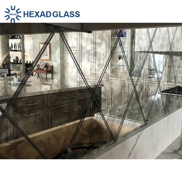 Moderner Stil 110x70cm venezia nisches Rechteck Crushed Diamond Crystal Mirror für Zuhause