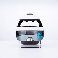 Masseur Électrique Complet du Cuir Chevelu 360 C avec Technologie Infrarouge, 4 Vitesses, Chaleur, Pétrissage et Pression pour Massage des Yeux et du Cuir Chevelu