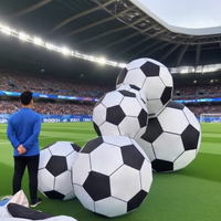 Ballon de football gonflable géant pour la décoration de la zone des supporters