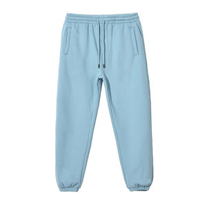 Joggers vierges de luxe 360GSM pantalons streetwear en polaire surdimensionnés brodés personnalisés - Product Image 1