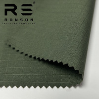 Rongsheng fábrica Stock poliéster algodón TELA ESCOCESA impermeable transpirable resistente al desgaste para ropa táctica al aire libre tejida