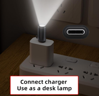 Lumière LED de type C USB-C mâle, éclairage d'ambiance intérieur pour la marche en plein air, le cyclisme, le chargeur de téléphone portable, lampe de nuit 210