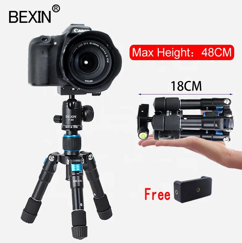 BEXIN Thermal Foldable Mini Tripod Sponge Octopus mobile phone holder Flexible Tripod Stand camera mount Tripod