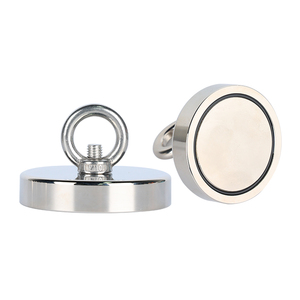 <span class=keywords><strong>Aimant</strong></span> en pot en néodyme avec couvercle en acier inoxydable 304 et œillet de levage, plusieurs tailles disponibles - Product Image 2