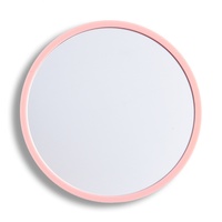 Miroir de maquillage portable de luxe, brillant, en forme de diamant rond, style princesse