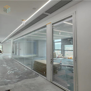Mur de séparation <span class=keywords><strong>en</strong></span> <span class=keywords><strong>verre</strong></span> transparent à double vitrage à bas <span class=keywords><strong>prix</strong></span> fabricant de mur de séparation de bureau insonorisé - Product Image 3