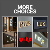 Lettres lumineuses LED personnalisées pour la publicité en 3D, canaux en acrylique, enseignes lumineuses LED extérieures pour lettres