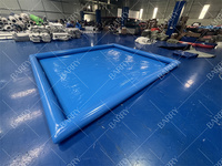 Tapis de lavage de voiture gonflable extérieur Tapis de sol de garage pour le nettoyage de la voiture, tapis de collecteur de rétention d'eau gonflable portable
