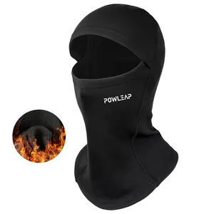 Atacado Logotipo Personalizado Pescoço Aquecedor Pesca Neve Ciclismo Inverno Cachecol Máscara Motocicleta Full Face Ski Balaclava Preto