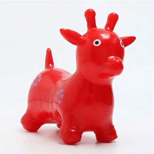 Pvc del commercio all'ingrosso di salto giocattolo animale di vendita calda bambini che saltano cavallo di plastica per bambini primavera cavallo a dondolo