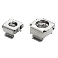 Écrous carrés en acier inoxydable/au carbone pour rack de serveur flottant, compatible avec les étagères internationales, remplace les capuchons captifs pour armoire PC.
