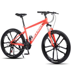 <span class=keywords><strong>Bicicleta</strong></span> <span class=keywords><strong>de</strong></span> Montaña MTB con Acabado Brillante, Cuadro <span class=keywords><strong>de</strong></span> Acero al <span class=keywords><strong>Carbono</strong></span> <span class=keywords><strong>de</strong></span> 24/26 Pulgadas y 21 Velocidades, Horquilla <span class=keywords><strong>de</strong></span> Acero, Suspensión Delantera, Freno <span class=keywords><strong>de</strong></span> Disco, Llanta <span class=keywords><strong>de</strong></span> Acero - Product Image 1