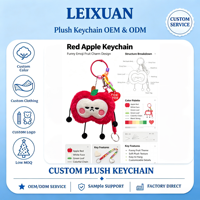 Fabricant de porte-clés en peluche personnalisés, pendentifs en peluche douce sur mesure, mini-poupées en peluche OEM ODM pour cadeaux promotionnels d'entreprise