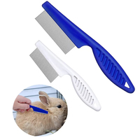 Accessoire pour chat en acier inoxydable de haute qualité Peigne pour enlever les poils d'animaux et les puces