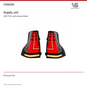 ชุดไฟท้าย LED สำหรับ Toyota Land Cruiser Prado ปี 2010-2017 เลนส์ใส - Product Image 4