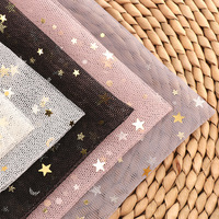 Direct Factory Stervormige Pailletten Polyester Tulle Mesh Stof Damesjurk Kinderrok Bruiloft Feestdecoratie Groothandel Leverancier