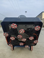 Machine à poncer les sols en terrazzo manuelle, robuste, 760 mm, 18,5 kW, 22 CV, avec boîte de vitesses en alliage d'aluminium et 12 disques