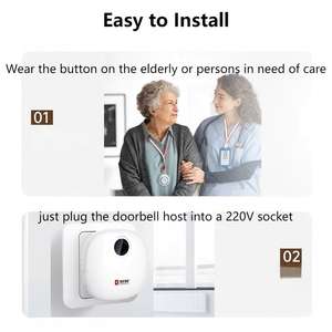 Kerui Tuya Smart WIFI bouton panique personnes âgées SOS alarme cloche bouton d'alerte système d'alerte médicale bouton d'urgence - Product Image 6