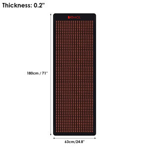 OEM ODM Tapis complet de thérapie par la lumière rouge 660nm 850nm Couverture de thérapie par la lumière infrarouge pour un usage domestique - Product Image 4