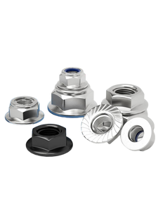 Écrou autobloquant en nylon à bride hexagonale en acier inoxydable M3 M4 M5 M6 M8 M10 M12 Écrous à bride isolante en nylon Écrou à bride hexagonale - Product Image 3