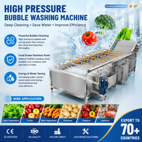 Machine de lavage automatique haute pression pour fruits et légumes, équipement de nettoyage des produits frais pour usine de transformation alimentaire