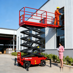 Good Price Warehouse Using Hydraulic Mobile Aerial <b>Working</b> Scissor Lift Platform <b>Table</b> Lifting - Product Image 4