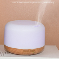 Nouveau Mini humidificateur ultrasonique à brume fraîche de 300ml, diffuseur d'huiles essentielles à 7 couleurs avec lumière Led