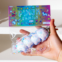 Jouets étoiles souples en TPR à presser, anti-stress, jouets de décompression amusants à pincer pour enfants, porte-clés