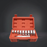 Lot de 3 clés à douille universelles rouges de 22 mm en acier à haute teneur en carbone pour capteur O2, outil de démontage automobile avec embout renforcé