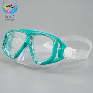 Masque de plongée pour enfants Swim bick, deux fenêtres, équipement de plongée en silicone, sports nautiques 6+ - Product Image 5