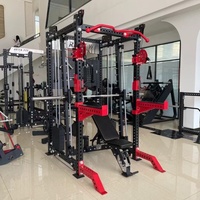 Équipement de fitness de haute qualité, export direct d'usine, équipement de salle de sport commerciale, machine Smith inclinable 3-en-1 et rack à squats avec système de poulies